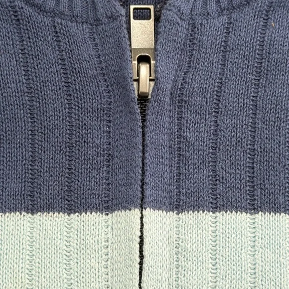 NEW Alfani Men's Navy Blue Striped Sweater - Picture 4 of 11